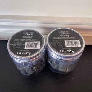 Bead landing semi polished stones